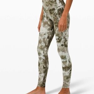 Lululemon Align Pant 28" *Diamond Dye Diamond Dye Light Sage Army Green Dark Oli